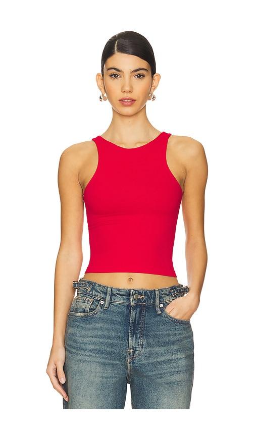 Free People x Intimately FP Clean Lines Cami in Red by FREE PEOPLE