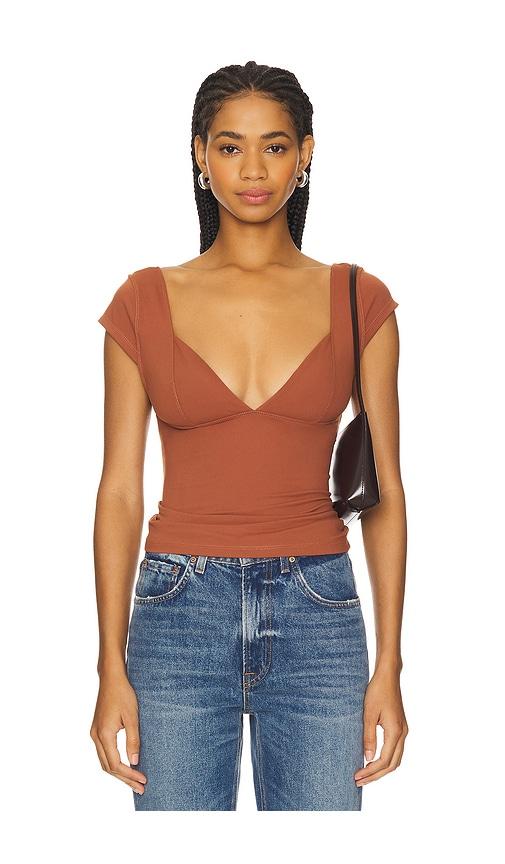 Free People x Intimately FP Duo Corset Cami in Brick by FREE PEOPLE
