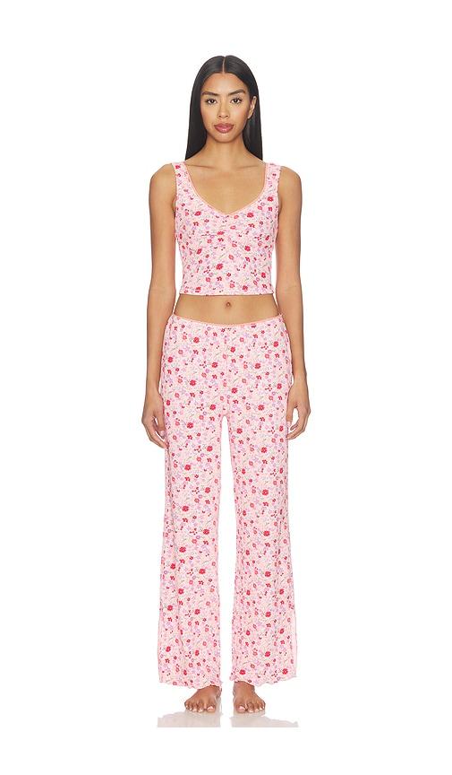 Free People x Intimately Fresh In Love Lounge Set in Pink by FREE PEOPLE