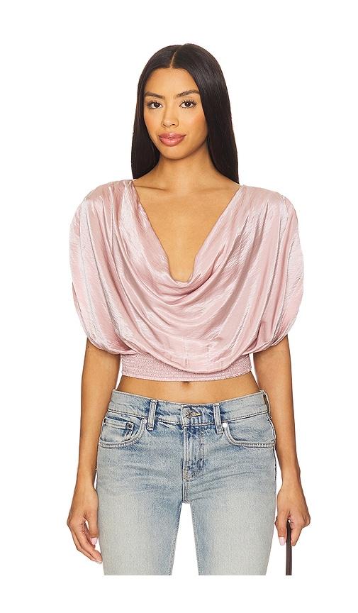 Free People x REVOLVE Cowl Cape Top in Lavender by FREE PEOPLE