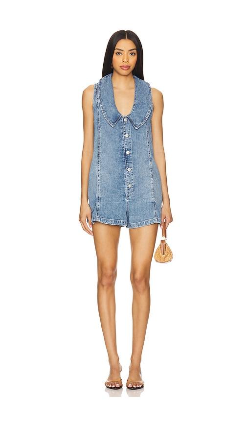 Free People x REVOLVE Dover Playsuit in Blue by FREE PEOPLE