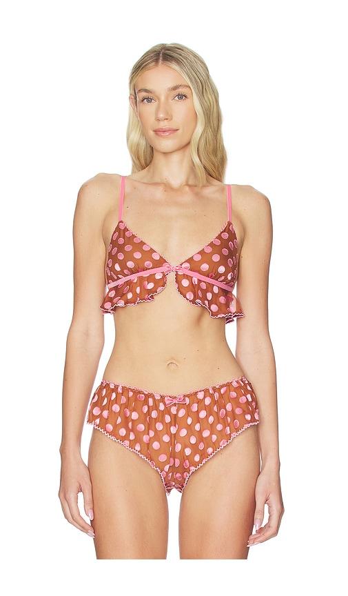Free People x REVOLVE Frosted Dot Triangle Bralette In Desert Topaz & Lilac in Brown by FREE PEOPLE