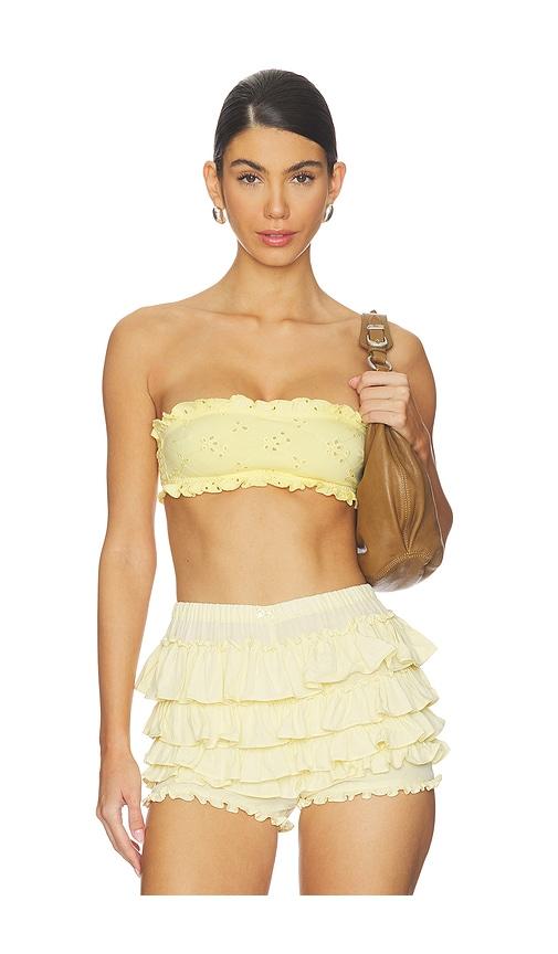 Free People x REVOLVE Full Bloom Bandeau in Lemon by FREE PEOPLE