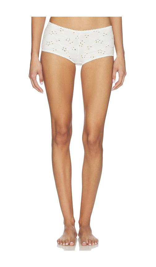 Free People x REVOLVE Full Bloom Boyshort in White by FREE PEOPLE