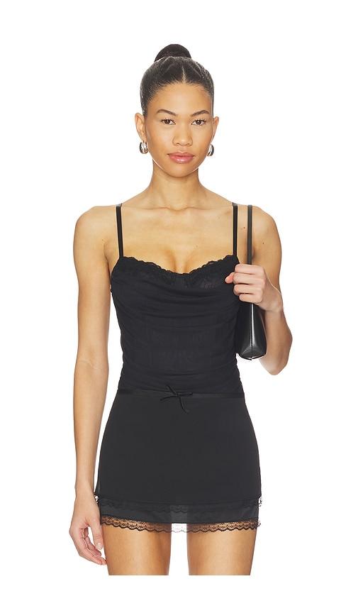 Free People x REVOLVE Hard Launch Corset Bodysuit in Black by FREE PEOPLE