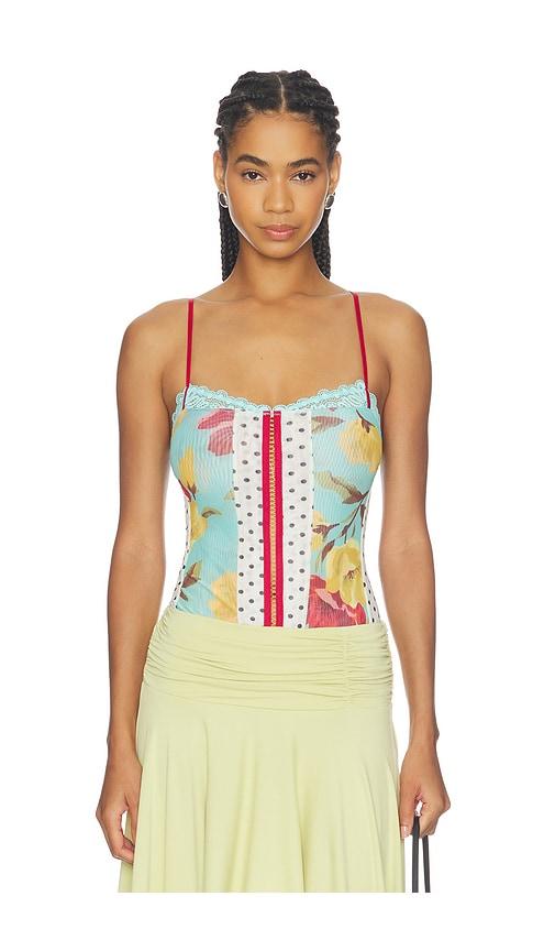 Free People x REVOLVE Here And There Bodysuit in Multi by FREE PEOPLE