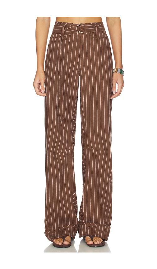 Free People x REVOLVE Raise The Stakes Pant in Brown by FREE PEOPLE