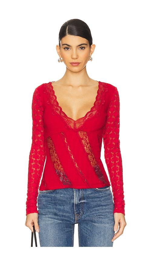 Free People x REVOLVE This Could Be Us Top in Red by FREE PEOPLE