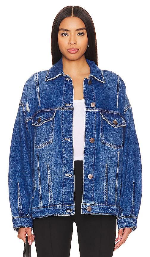 Free People x We The Free All In Denim Jacket in Blue by FREE PEOPLE