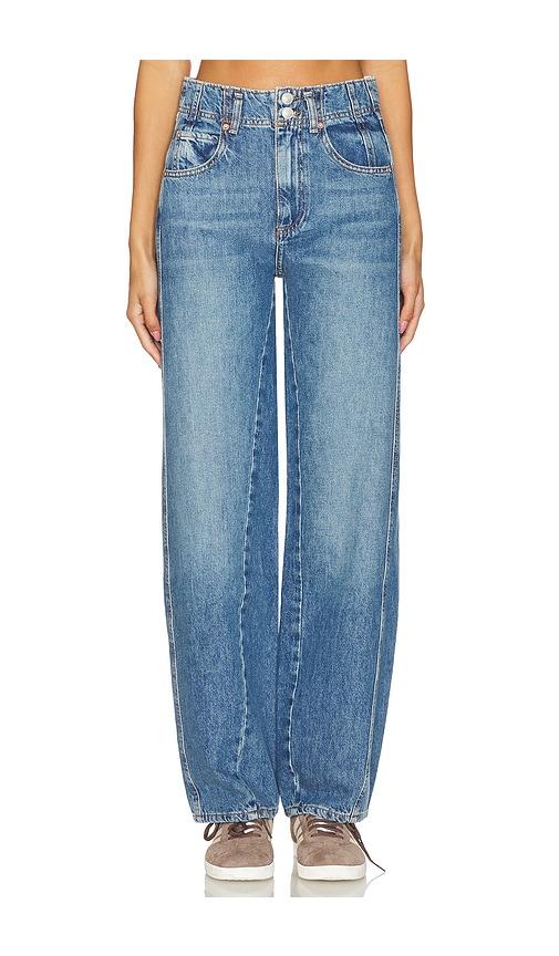 Free People x We The Free Aster Straight Leg Jeans in Denim-Medium by FREE PEOPLE
