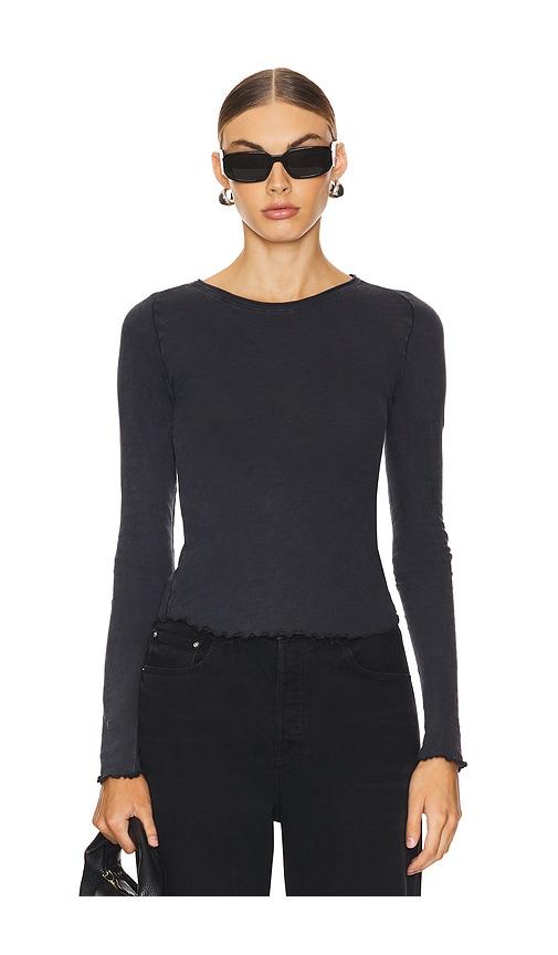 Free People x We The Free Be My Baby Long Sleeve In Black in Black by FREE PEOPLE