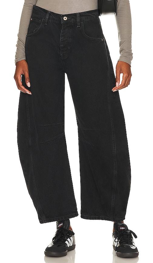 Free People x We The Free Good Luck Mid Rise Jeans in Black by FREE PEOPLE