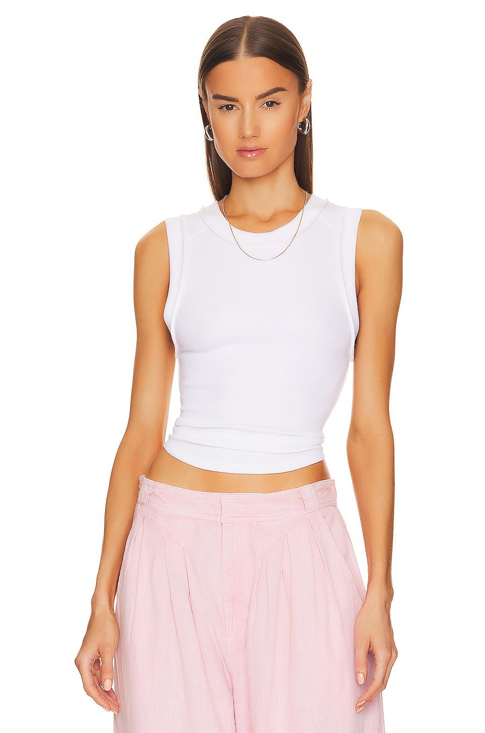 Free People x We The Free Kate Tee in White by FREE PEOPLE