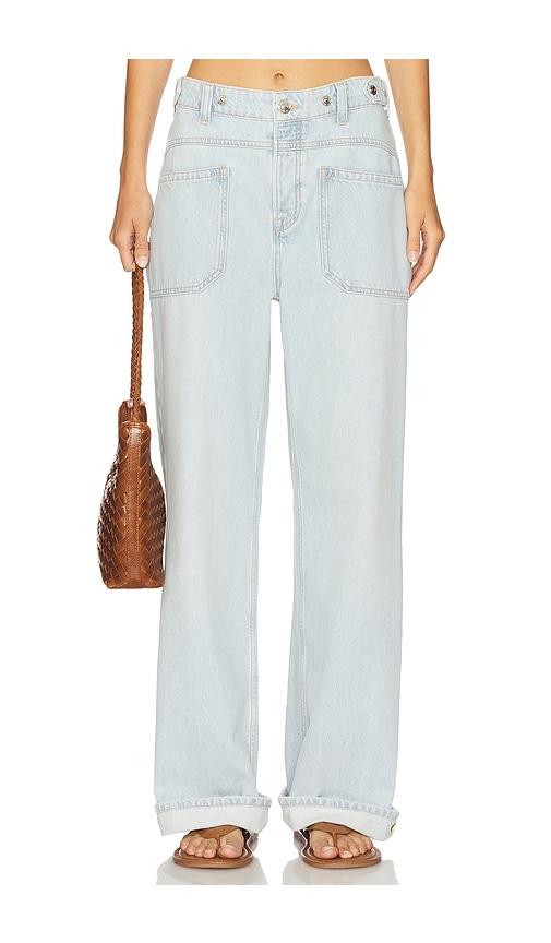 Free People x We The Free Palmer Cuffed Wide Leg In Daydream Blue in Blue by FREE PEOPLE