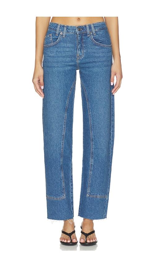 Free People x We The Free Risk Taker Mid-rise Straight in Blue by FREE PEOPLE