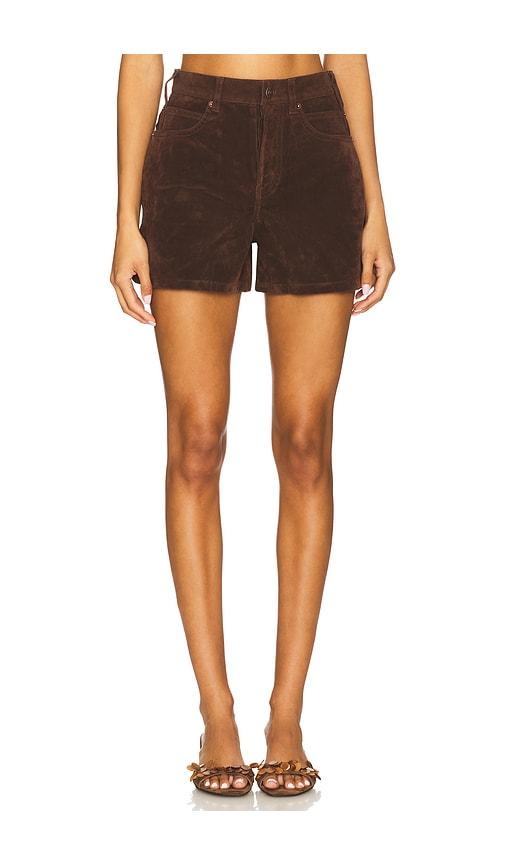 Free People x We The Free Tippi Faux Suede Short In Chicory Coffee in Brown by FREE PEOPLE