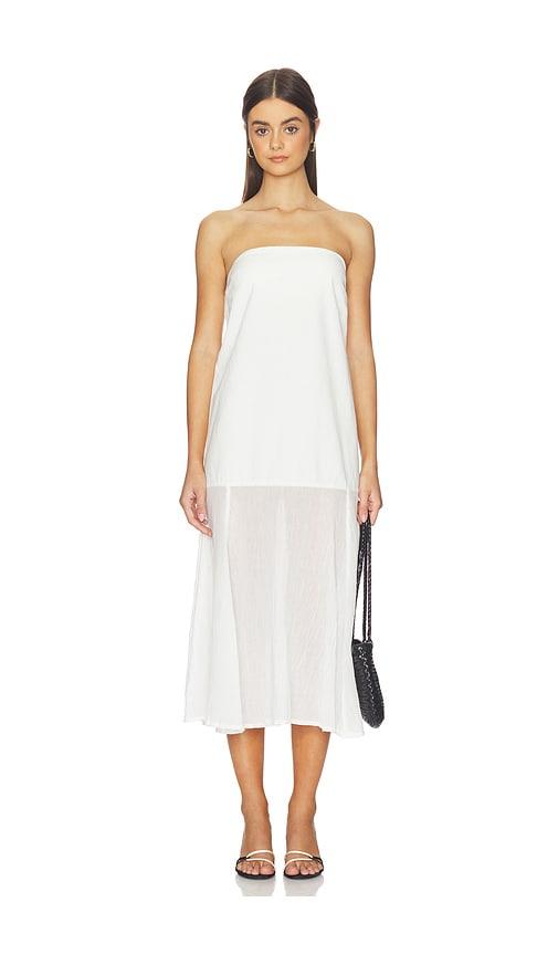 Free People x free-est Sabeen Tube Midi Dress in Ivory by FREE PEOPLE