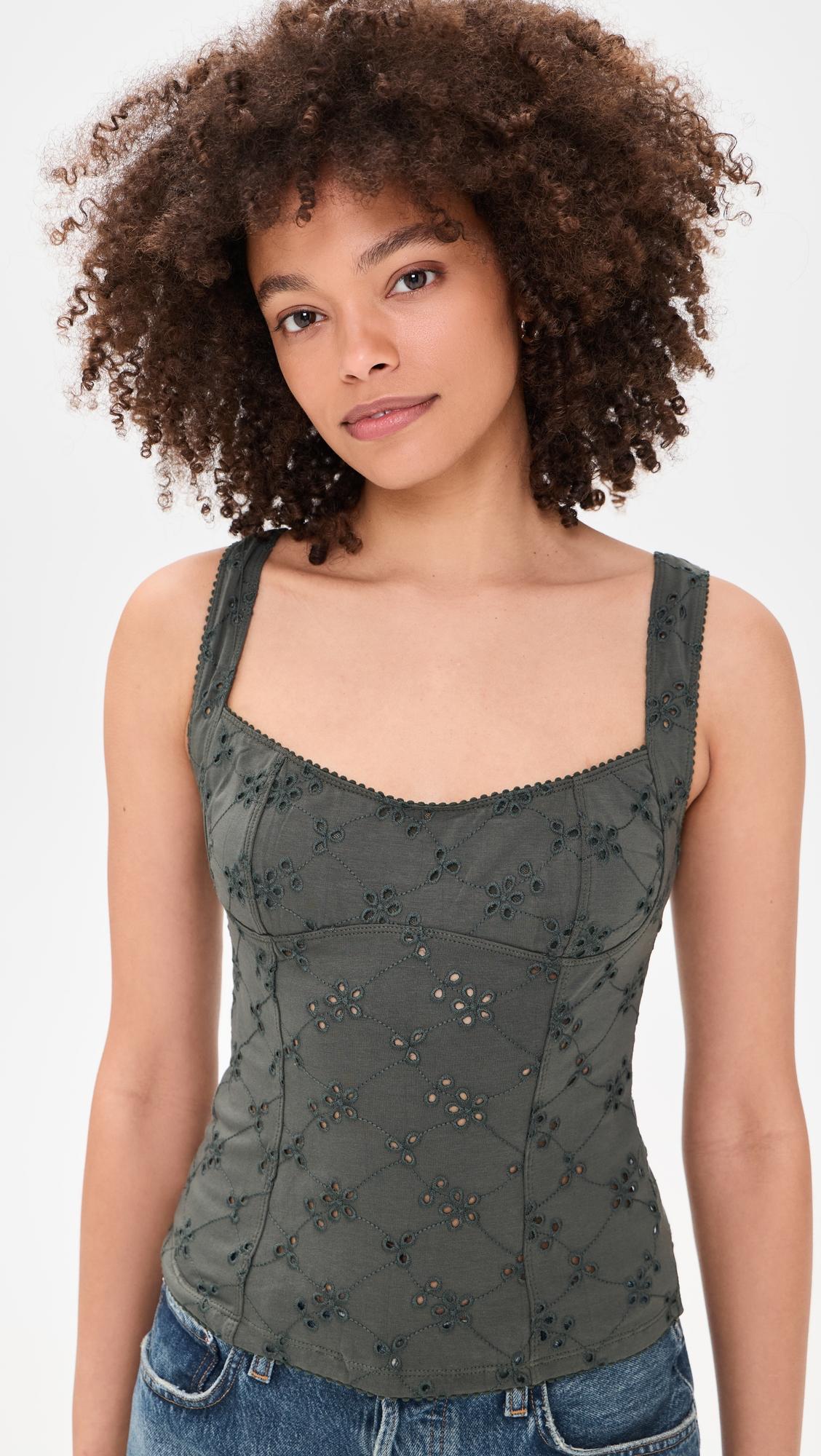 Full Bloom Eyelet Camisole by FREE PEOPLE
