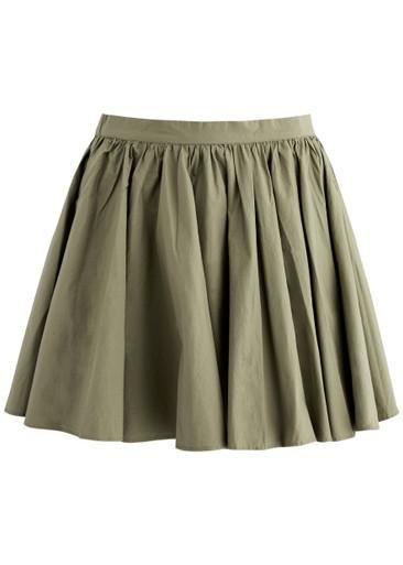 Gaia pleated cotton mini skirt by FREE PEOPLE