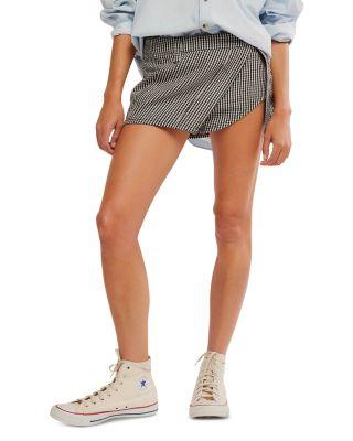 Georgie Gingham Micro Skort by FREE PEOPLE