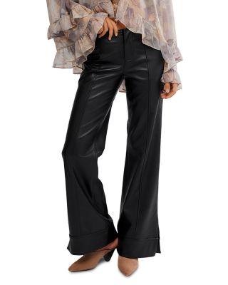 Glow Up Faux Leather Pants by FREE PEOPLE