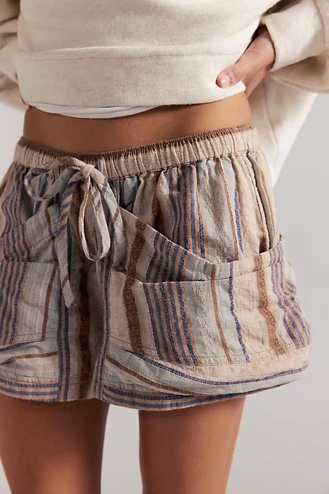 Good Fortune Stripe Shorts by FREE PEOPLE