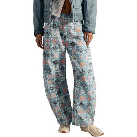 Good Luck Printed Barrel Pant by FREE PEOPLE