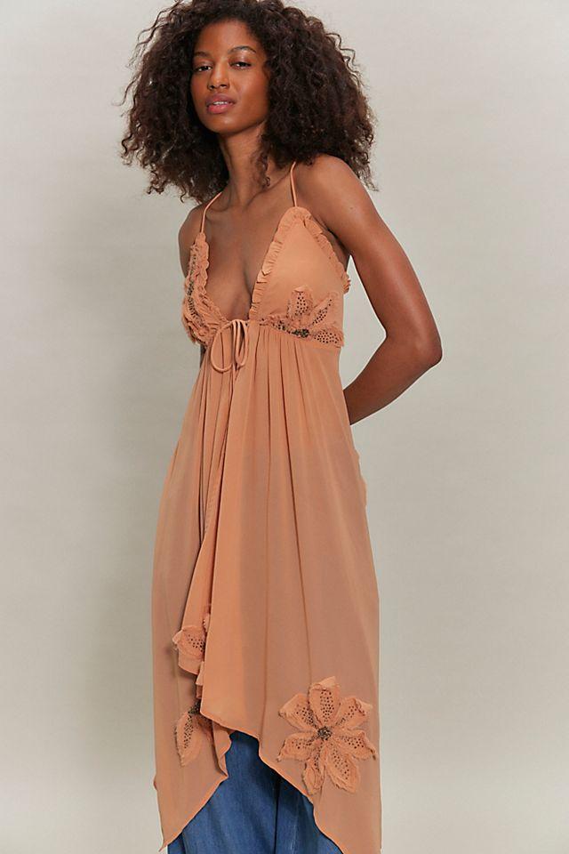 Harlow Embellished Maxi Top by FREE PEOPLE