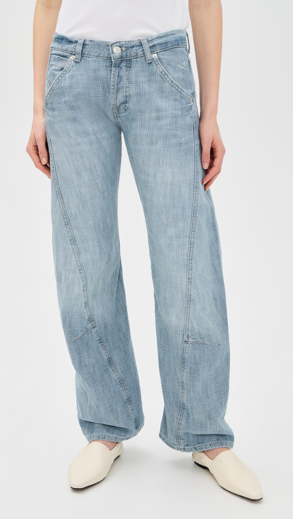 Highland Low Rise Bowed Jeans by FREE PEOPLE