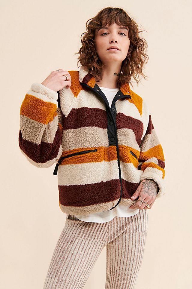 Hit The Slopes Printed Fleece Jacket by FREE PEOPLE
