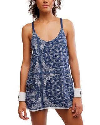 Hot Shot Mini Printed Romper Dress by FREE PEOPLE