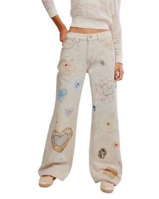 Illusions Straight Leg Jeans in Heirloom by FREE PEOPLE