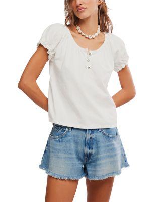 Issa Puff Sleeve Tee by FREE PEOPLE