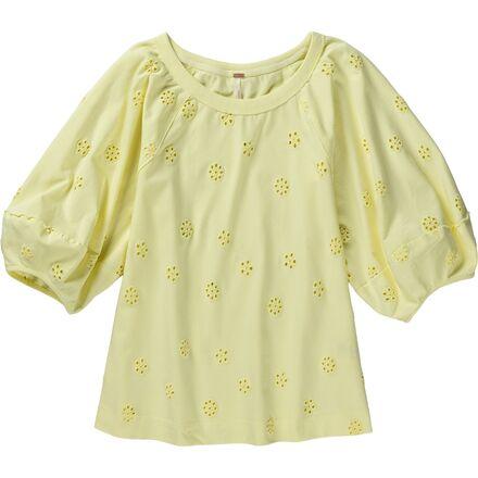 Jessie Eyelet T-Shirt by FREE PEOPLE