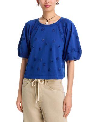 Jessie Eyelet Tee by FREE PEOPLE