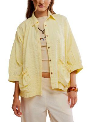 Just Like Me Seersucker Shirt by FREE PEOPLE