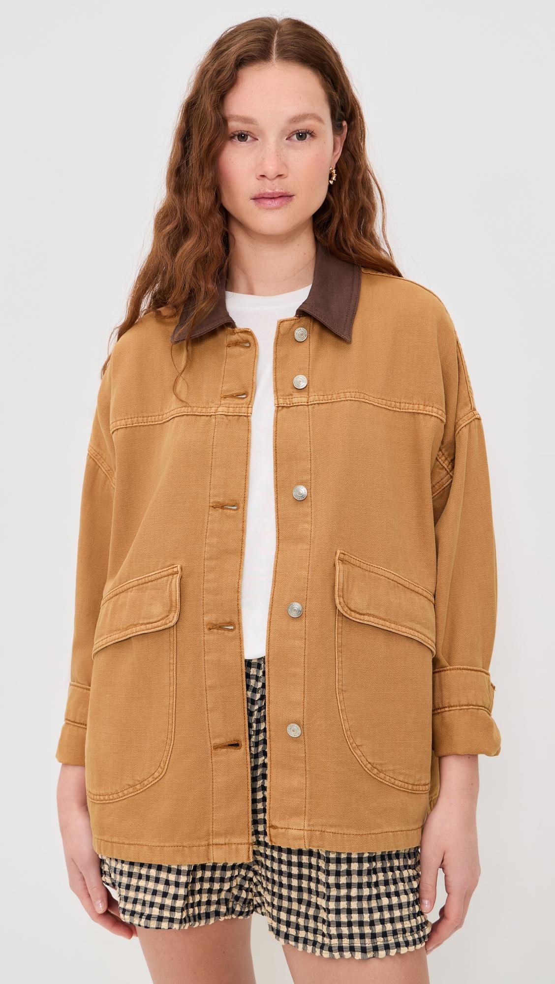 Lemon Canvas Jacket by FREE PEOPLE