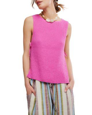 Lizzie Side Tie Sweater Top by FREE PEOPLE