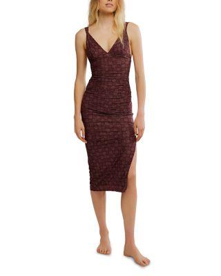 Long Live Printed Mesh Dress by FREE PEOPLE