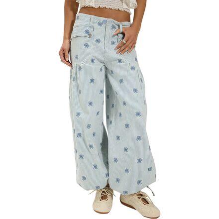 Lotus Embr Railroad Pant by FREE PEOPLE