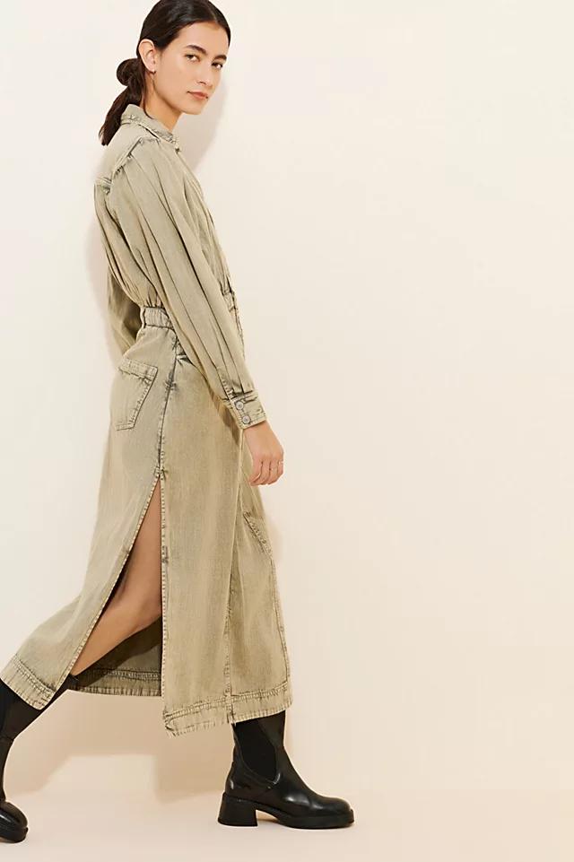 Mad Love Denim Midi Dress by FREE PEOPLE