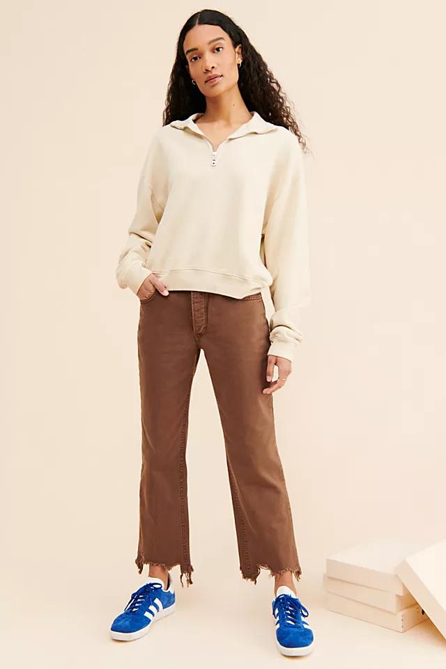 Maggie Mid-Rise Straight-Leg Jeans by FREE PEOPLE