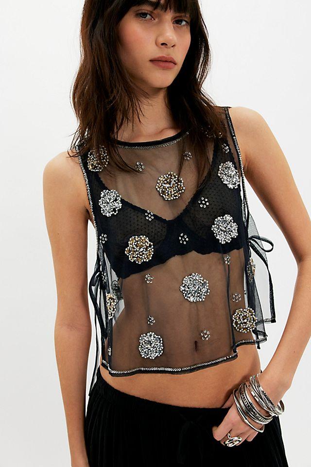 Midnight Sequin Tank by FREE PEOPLE