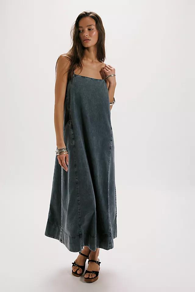 Miko Denim Midi Dress by FREE PEOPLE