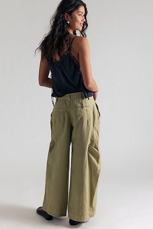 Must Have Wide-Leg Chino Trousers by FREE PEOPLE