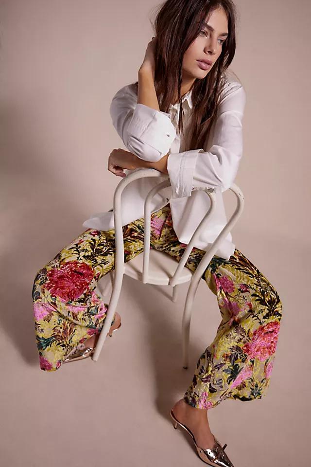 Night Sky Burnout Velvet Pants by FREE PEOPLE