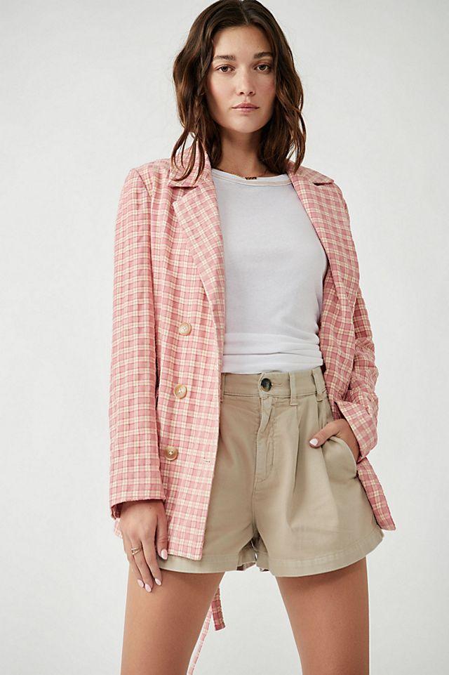 Olivia Plaid Blazer by FREE PEOPLE