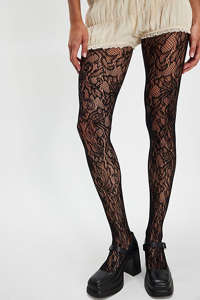 Openwork Lace Tights by FREE PEOPLE