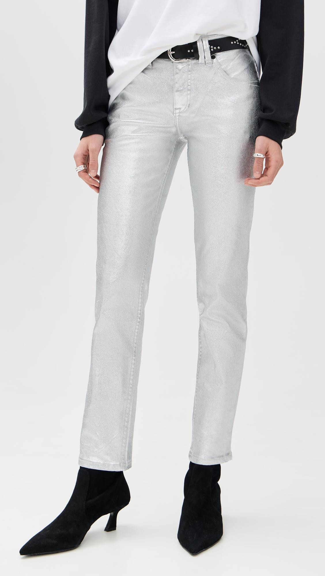 Oracle Metallic Jeans by FREE PEOPLE