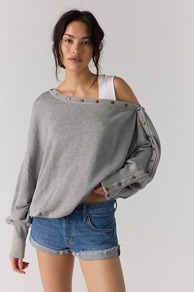 Parker Off-The-Shoulder Pullover by FREE PEOPLE